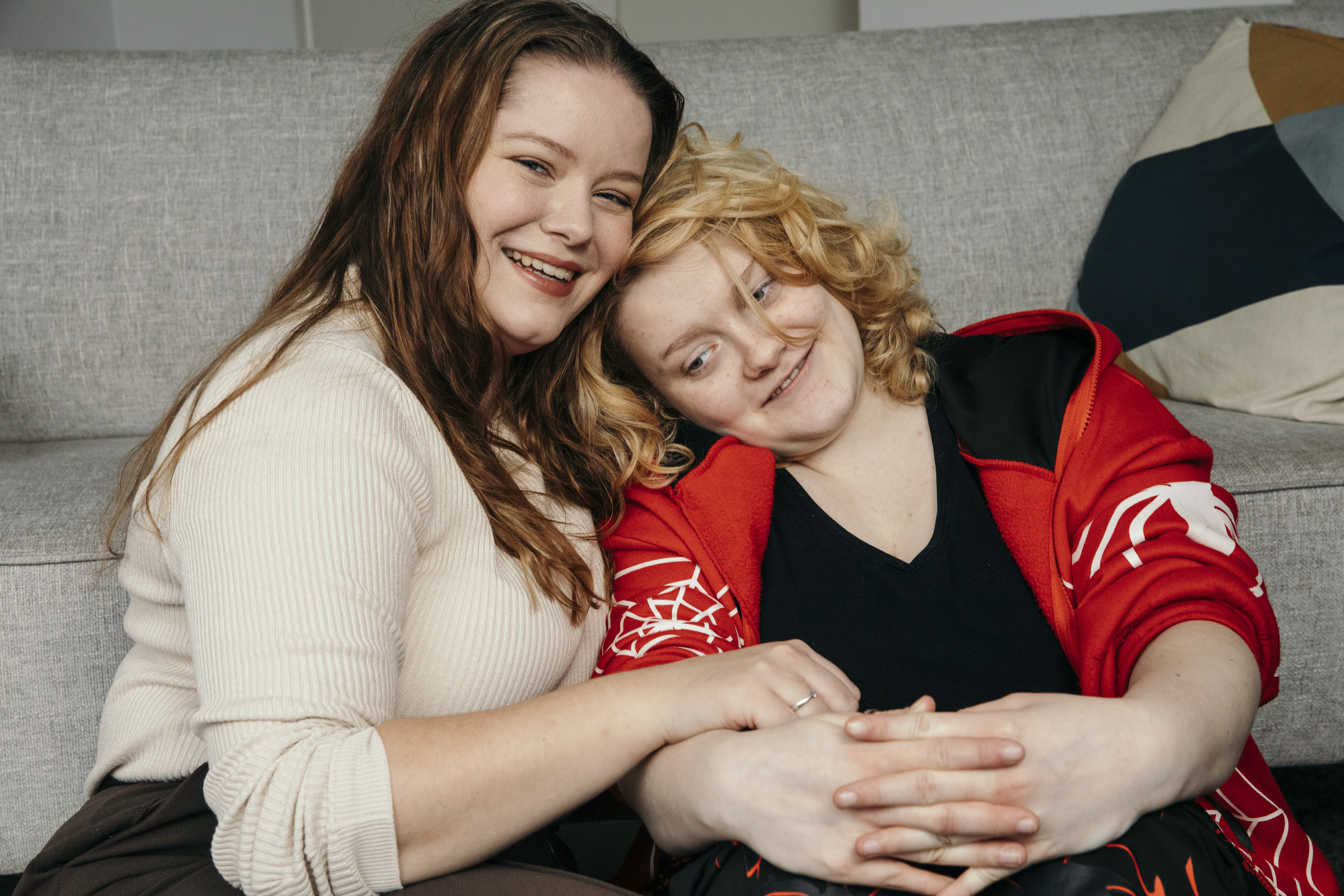 Annemara met haar zusje