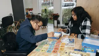 Asha met haar zoon met down